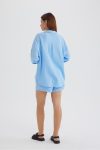 Long-Sleeve-Solid-Color-Shirt-Shorts-Set-1