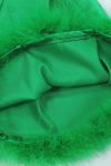 Green-Long-Sleeve-Fuzzy-Cuff-Strappy-Mini-Dress-3