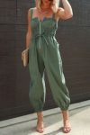 Army-Green-Shirred-Waist-Zipper-Cami-Jumpsuits-4