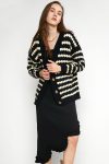 Black-Striped-Knitted-Cardigan