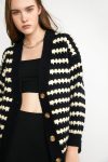 Black-Striped-Knitted-Cardigan