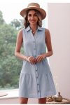 Blue-Button-Front-Tiered-Tank-Dress-2