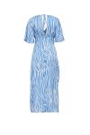 Blue-Satin-Zebra-Print-Tie-back-Midi-Dress-2