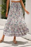 Bohemia-Floral-Print-Ruched-Mini-Skirts-5