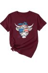 Bull-Star-Flag-Print-T-shirt-2
