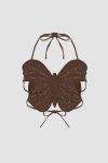 Butterfly-Three-dimensional-Hollow-Halter-Top2