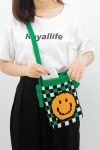 CartoonSmileyKnittedOne-ShoulderBag7