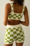 Contrast-Checkerboard-Cami-Crop-Top-Shorts-Set-1