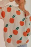 Crew-Neck-Orange-Pattern-Sweater-2