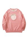 Crew-Neck-Peach-Pattern-Sweater-3