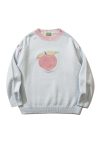 Crew-Neck-Peach-Pattern-Sweater-3