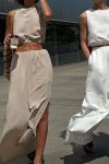 Elastic-Waist-Tank-Top-Slit-Wide-Leg-Long-Pants-Suits-3