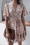 Floral-Print-Chiffon-Mini-Dress-khaki2