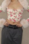 Floral-Print-Corset-Plush-Patchwork-Crop-Top-1