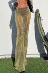 Green-Low-waisted-Cutout-Flares-Long-Pants-2