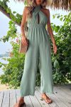 Green-Tie-back-Cutout-High-Waist-Jumpsuits-3