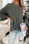 Grey-Distressed-Loose-Pullover-Sweater-4