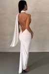 Halter-Backless-Ruched-Midi-Dress-5