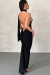 Halter-Backless-Ruched-Midi-Dress-5