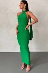 Halter-Backless-Ruched-Midi-Dress-5