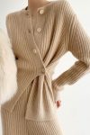 Khaki-Ribbed-Cardigan-Pant-Set-1