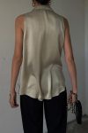 Khaki-Satin-Lapel-Cardigan-Tank-Top-2