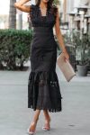 Lace-Stitching-Loose-Maxi-Dress-black2