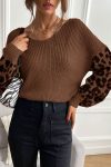 Leopard-Print-Patchwork-pullover-Sweater-8