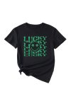 Lucky-Smile-Clover-Printed-T-shirt-offwhite