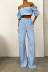 Off-Shoulder-Puff-Sleeve-Crop-Top-Long-Pants-Suits-4