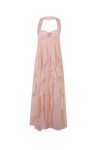 Pink-Halter-Ruffle-Irregular-Strapless-Dress-1