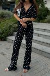 Pleated-Daisy-Print-Short-Sleeve-Tops-Long-Pants-Set-4