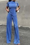 Pleated-Mock-Neck-Shirt-Long-Pant-Suits-1