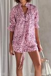 Printed-Puff-Sleeve-Shirt-Drawstring-Shorts-Suits-6