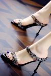 RhinestoneHighHeelSandals