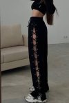 Side-Slit-Tie-up-Cutout-Wide-leg-Long-Pants-2