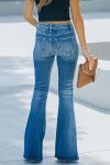 Singel-Breasted-High-Rise-Flare-Jeans-1