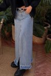 Slit-Front-A-line-Denim-Skirt-1