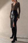 Solid-Color-High-Waist-Split-Leather-Skirt-4