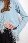 Solid-Color-Long-sleeve-Fuzzy-Cuff-T-shirt-7