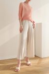 Solid-Color-Ruched-Wide-Leg-Long-Pants-p1