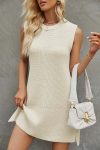 Solid-Color-Tie-up-Side-Slit-Knit-Tank-Dress-1