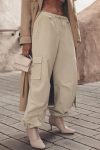 Solid-Drawstring-Large-Pocket-Cargo-Pants-3