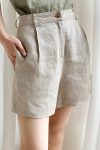 SolidLinenHighWaistShorts6