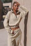 Stand-Collar-Waisted-Sweatershirt-Two-Piece-Set-8