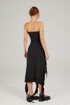 Strapless-Fringe-Split-Midi-Dress-2