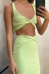 Twisted-Front-Crop-Top-High-Waist-Slit-Skirt-Suits-2