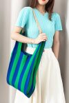 Two-toneStripeKnittedBag4