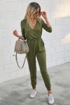 V-Neck-Solid-Color-Tie-Waist-Jumpsuits-8