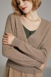 V-Neck-Solid-Color-Wool-Cardigan-11